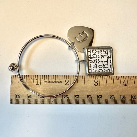 Key Ring "G" "S" Heart for Purse, Backpack - Picture 8 of 10